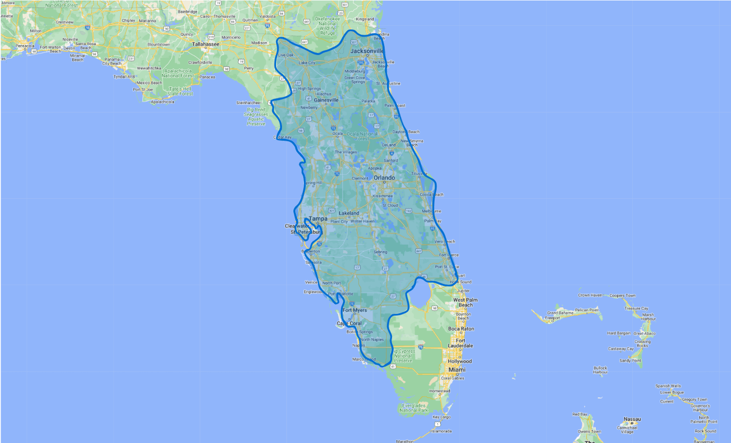 Service Area Map